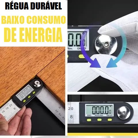 Régua de ângulo digital TecDisplay + Bolsa de ferramentas impermeável de brinde