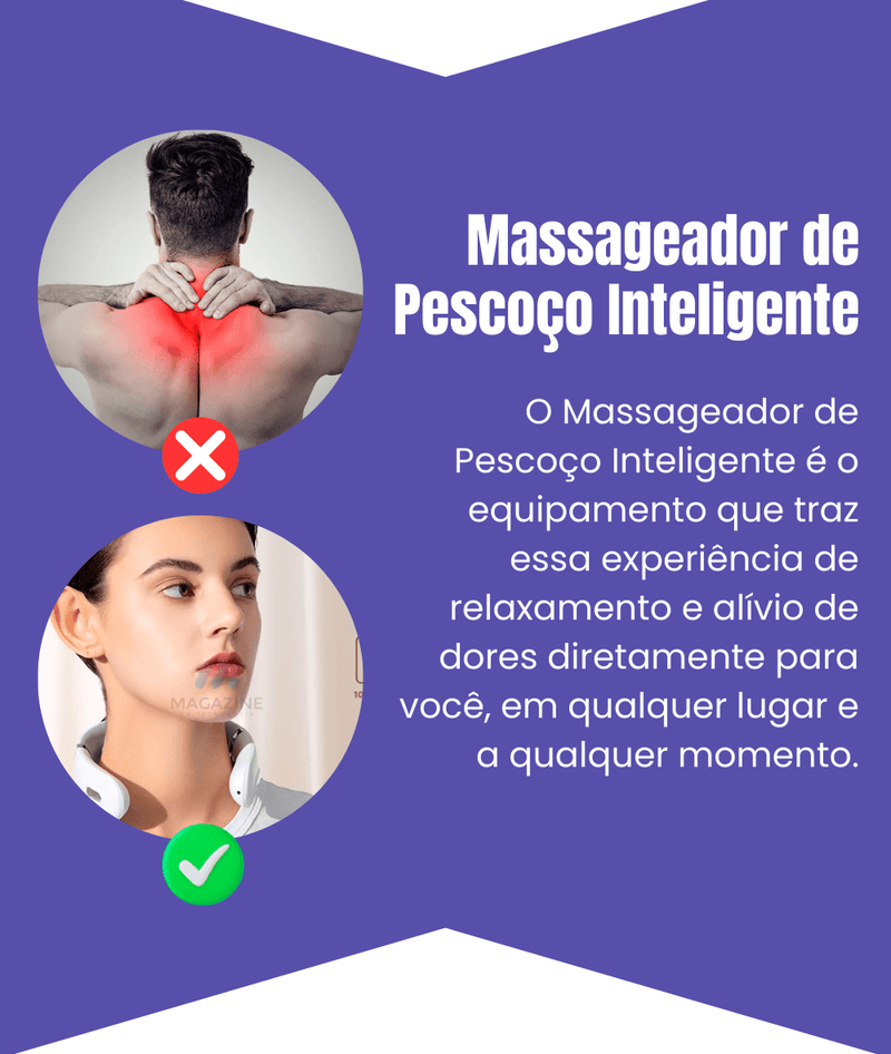 Massageador Inteligente - Alívio das Dores e Tensões